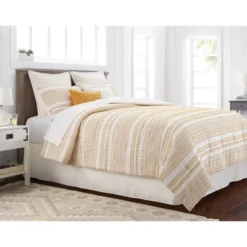 8pc Clipped Jacquard Stripe Comforter Bedding Set - Threshold™ -Decor Home GUEST b9b7e65b 3b3c 4b4f a425 d762225141ed