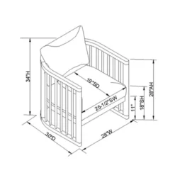 Richfield Barrel Spindle Back Accent Chair Cream/Natural - Threshold™ Designed With Studio McGee -Decor Home GUEST bbb41ede da8a 4504 8108 f181a183083e