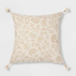 Jacobean Square Throw Pillow - Threshold™ -Decor Home GUEST bcd4d061 ca23 4438 9d57 0632e6f84eb6
