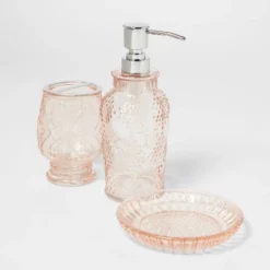 Glass Soap/Lotion Dispenser Blush - Threshold™ -Decor Home GUEST bdef1ed8 3069 405d aab6 f2b1322be58b