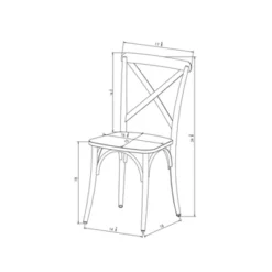 Set Of 2 Malden French Bistro Dining Chair Black - Threshold™ -Decor Home GUEST be93dcf6 6a27 4d9e 83a8 3927be01d462