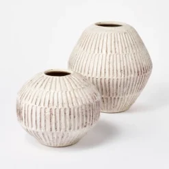 Small Carved Cream Vase - Threshold™ Designed With Studio McGee -Decor Home GUEST bf468da8 6a4d 4db6 9500 708e4ce7b4b5