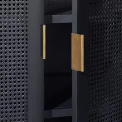 66" East Bluff Woven Cabinet Black - Threshold™ Designed With Studio McGee 11 66" East Bluff Woven Cabinet Black - Threshold™ Designed With Studio McGee -Decor Home GUEST c257520a eec7 407a b715 3ee6acc782cd