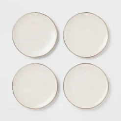 4pk Ceramic App Dining Plates Ivory/Gold - Threshold™ 5 4pk Ceramic App Dining Plates Ivory/Gold - Threshold™ -Decor Home GUEST c41fd338 9b7e 4914 8b60 3094f7097daa