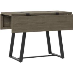 Brimfield Metal Base Extendable Dining Table Brown - Threshold™ -Decor Home GUEST c4bbb164 0ea0 4507 8b94 e6b05687e2be