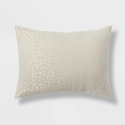 8pc Luxe Jacquard Snow Leopard Comforter Set Beige - Threshold™ 7 8pc Luxe Jacquard Snow Leopard Comforter Set Beige - Threshold™ - Image 5