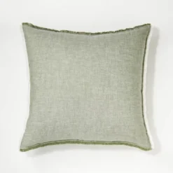 Oversized Reversible Linen Square Throw Pillow With Frayed Edges - Threshold™ Designed With Studio McGee -Decor Home GUEST c59c1768 fd6d 4d82 b66e 9c30a01bb949