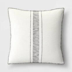 Oversized Placed Striped Square Throw Pillow - Threshold™ -Decor Home GUEST c66db2e9 a928 40d0 937e 3fed7fbab407