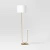 60"x20.5" Floor Lamp With Marble Table - Threshold™: Modern Standing Lamp With Polyester Shade -Decor Home GUEST cd73cceb d297 4f76 96c7 cceb9f482086