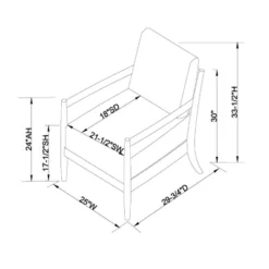 Park Valley Ladder Back Wood Arm Accent Chair - Threshold™ Designed With Studio McGee -Decor Home GUEST ce32bc3c bd47 42a8 bac8 4fae9f0aa812