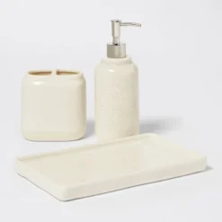 Vanity Tray Crackle Cream - Threshold™ -Decor Home GUEST d11a6386 86e7 4beb 8801 a5197434e823