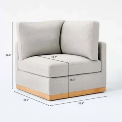 Woodland Hills Modular Sectional Corner Light Gray - Threshold™ Designed With Studio McGee -Decor Home GUEST d13a80c0 94a7 4a14 807c 01f454d7e453