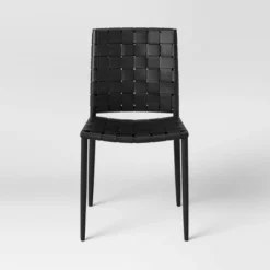 Wellfleet Woven Leather Metal Base Dining Chair - Threshold™ 11 Wellfleet Woven Leather Metal Base Dining Chair - Threshold™ -Decor Home GUEST d277a128 5ebe 419f 8c46 04f8da2a89bf