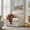 Vivian Park Upholstered Swivel Chair Cream - Threshold™ Designed With Studio McGee -Decor Home GUEST d2f62ae4 c95c 4a87 8460 00da4577b979