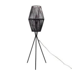 Diamond Tripod Floor Lamp Black With Rattan Shade (Includes LED Light Bulb) - Threshold™: Nautical Standing Illumination 12 Diamond Tripod Floor Lamp Black With Rattan Shade (Includes LED Light Bulb) - Threshold™: Nautical Standing Illumination -Decor Home GUEST d5ce8c13 feb5 4c57 aa77 24bbec866966