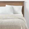 Chunky Woven Color Block Bed Throw White/Natural - Threshold™ -Decor Home GUEST d63f4f8e c1cf 4d79 adbc a6a84e2880be