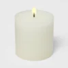 Pillar Candle Soft Cotton White - Threshold™ -Decor Home GUEST d704624a 777a 4525 aad1 618eb9262130
