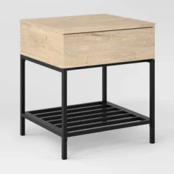 Loring End Table With Charging Station - Threshold™ -Decor Home GUEST d8b9567b a4cd 4bda 98a6 31c5f7bf53fc