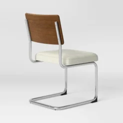 2pk Cecilton Chrome Cantilever Dining Chairs Cream Boucle - Threshold™ -Decor Home GUEST da5167cd 3a46 4c0c a287 6bc5e486b905
