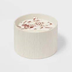 Textured Straight Side Ceramic Warm Cider & Cinnamon Candle White - Threshold™ -Decor Home GUEST da89dd7c d841 4241 8aa7 4ee8dfc40781