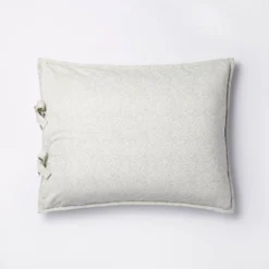 Decorative Border Cotton Slub Print Quilt Sham Light Teal Green – Threshold™ Designed With Studio McGee -Decor Home GUEST df608442 2585 414f 825c 57f616e644e7