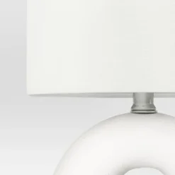 Abstract Ceramic Mini Table Lamp White - Threshold™ -Decor Home GUEST e060b615 0e7d 45e5 a0cf f6597ddf73ee
