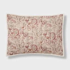 Voile Paisley Printed Quilt Sham Cream - Threshold™ -Decor Home GUEST e0f4f329 7b2b 4e95 8132 3a5419a69f2c