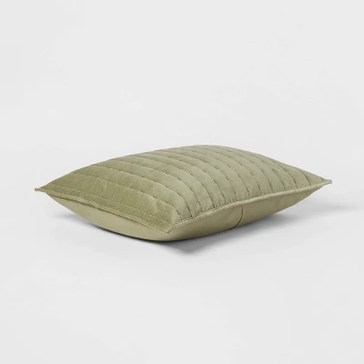 Channel Stitch Velvet Quilt Sham - Threshold 4 Channel Stitch Velvet Quilt Sham - Threshold - Image 2