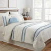 12pc Embroidered Fringe Stripe With Tassels Comforter & Sheet Bedding Set - Threshold™ -Decor Home GUEST e23de448 adc6 4c2b 89f2 07268f6ea193