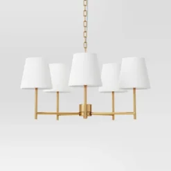 5 Arm Shaded Chandelier - Threshold™ -Decor Home GUEST e5927df8 27d0 4939 bb95 f495fe88f184