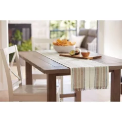 Cotton Striped Table Runner - Threshold™ -Decor Home GUEST e6856f81 0e4d 4139 91bd c0323e8708be