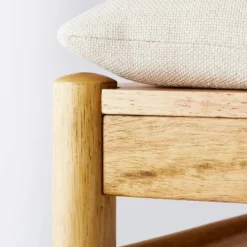 Emery Wood Counter Height Barstool With Upholstered Seat And Sling Back Natural - Threshold™ Designed With Studio McGee -Decor Home GUEST e8ec7e51 c160 4262 8af2 ab79b157278d