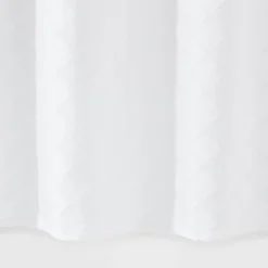 Dyed Clipped Diamond Shower Curtain White - Threshold™ -Decor Home GUEST e9083fa3 4dae 4049 a274 c3e218597b3c