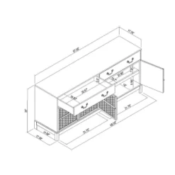 Brandeis Woven TV Stand For TVs Up To 60" Brown - Threshold™ Designed With Studio McGee 15 Brandeis Woven TV Stand For TVs Up To 60" Brown - Threshold™ Designed With Studio McGee -Decor Home GUEST edcf4db2 26a4 444b ba42 cd73d8a812f3