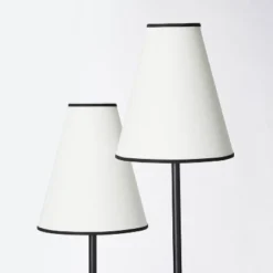 2-Head Floor Lamp With Trimmed Shade Black (Includes LED Light Bulb) - Threshold™ Designed With Studio McGee -Decor Home GUEST f035995d f7b3 4db1 a0dd 1617e77b28a8