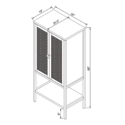 66" East Bluff Woven Cabinet Black - Threshold™ Designed With Studio McGee 15 66" East Bluff Woven Cabinet Black - Threshold™ Designed With Studio McGee -Decor Home GUEST f0f96919 4336 4aac bf37 3083b43583f1