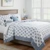 5pc Block Print With Border Comforter Bedding Set White/Blue - Threshold™ 2 5pc Block Print With Border Comforter Bedding Set White/Blue - Threshold™ -Decor Home GUEST f1f0cd38 a30b 4876 b5f2 30420c59179b