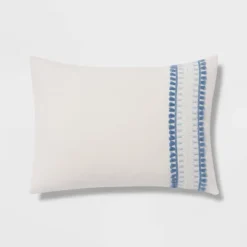 12pc Embroidered Fringe Stripe With Tassels Comforter & Sheet Bedding Set - Threshold™ -Decor Home GUEST f444f6d2 0d0a 4207 b98a 71b4b6861496