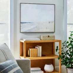 30" X 24" Painted Beach Embellished Framed Wall Canvas - Threshold™ Designed With Studio McGee