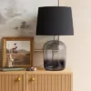 Smoked Glass Table Lamp Black (Includes LED Light Bulb) - Threshold™ 1 Smoked Glass Table Lamp Black (Includes LED Light Bulb) - Threshold™ -Decor Home GUEST f6ea20fb 05c7 4624 a202 ee030a752c6a