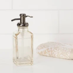 Antique Glass Tall Soap Pump Brown - Threshold™