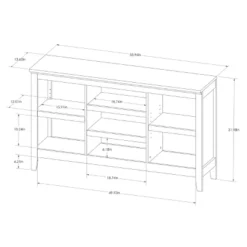 32" Carson Horizontal Bookcase With Adjustable Shelves - Threshold -Decor Home GUEST f881ab9a 25cd 41d7 9c39 58602d8adf48