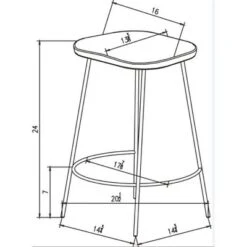 Metal Base Counter Height Barstools With Wood Seat Brown - Threshold™ Designed With Studio McGee -Decor Home GUEST fc6ba567 7d0a 4f6c a2d1 6fb42b1cfa64