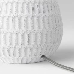 Ceramic Textured Table Lamp Base White - Threshold™ -Decor Home GUEST fc9f4ede e288 4863 a616 ae078ed887a0