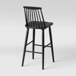 Harwich High Back Windsor Barstool Black - Threshold™ -Decor Home GUEST fce15d49 3701 4c7f 9111 5c3e5a177a44